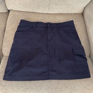 Eddie Bauer Dark Navy Active Skort with Pocket Detail